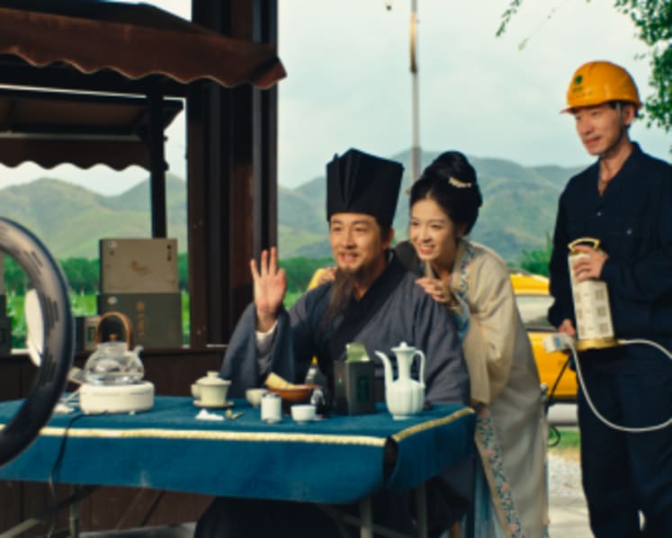 Su Dongpo Witnesses Electricity Lighting the Path to Common Prosperity