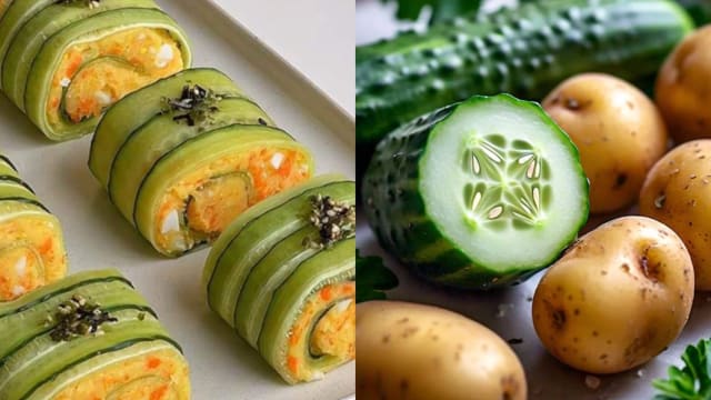 食谱：马铃薯黄瓜寿司卷