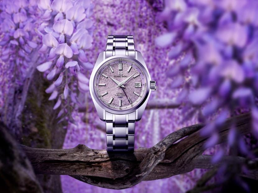 This limited-edition Grand Seiko watch is inspired by the Japanese Fuji flower This limited-edition Grand Seiko watch is inspired by the Japanese Fuji flower