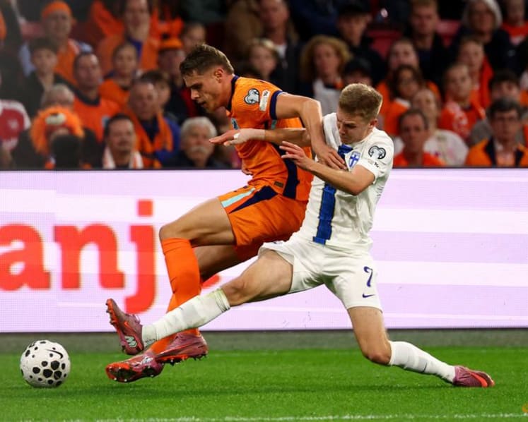 Netherlands ease to victory over Finland to edge closer to World Cup qualification