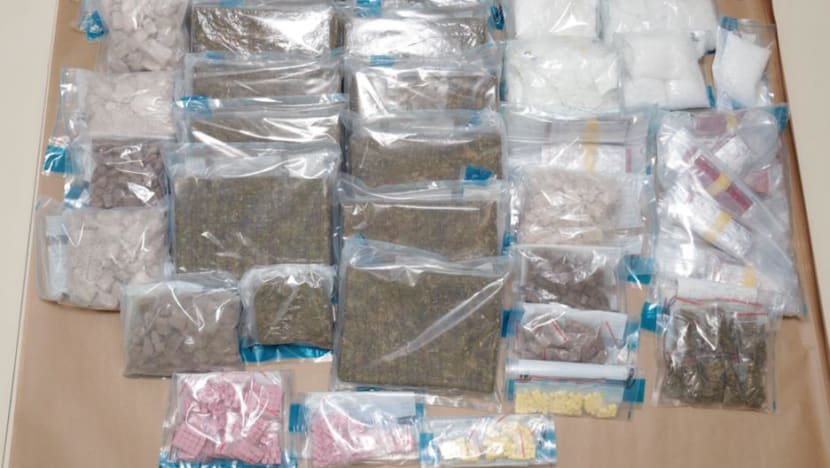 11.8kg of cannabis among S$1 million worth of drugs seized; 4 arrested 11.8kg of cannabis among S$1 million worth of drugs seized; 4 arrested