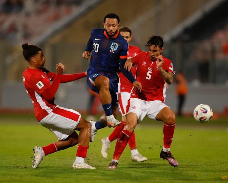 Dutch beat Malta 4-0 to open three-point lead in World Cup qualifying group