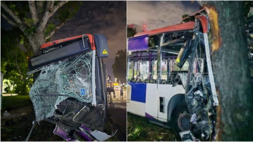 SBS bus driver dies in Kaki Bukit accident; 5 passengers taken to hospital
