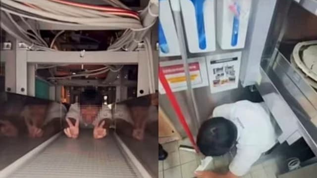 员工躺餐具回收轨道拍片 台寿司店致歉调查