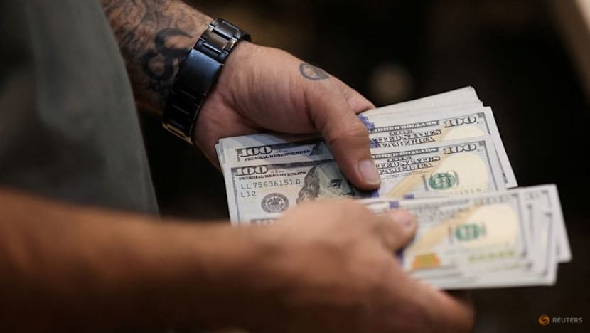 Sterling slips as UK inflation holds steady, dollar lower versus yen