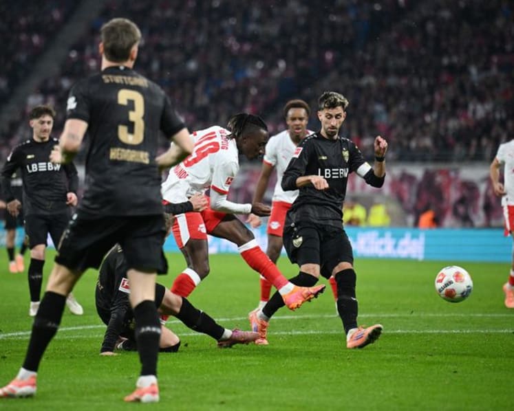 Teenager Diomande sparkles in Leipzig's 3-1 win over Stuttgart