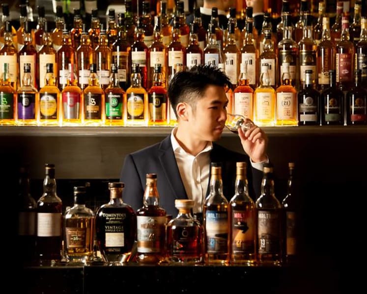 S$5,500 for a bottle of rare whisky? At The Fullerton, you can try a shot for S$166