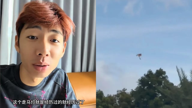 跳伞被绳缠经历“死亡旋转” 中国网红：看见人生走马灯