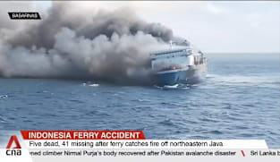 5 dead, 41 missing after ferry catches fire off northeastern Java 