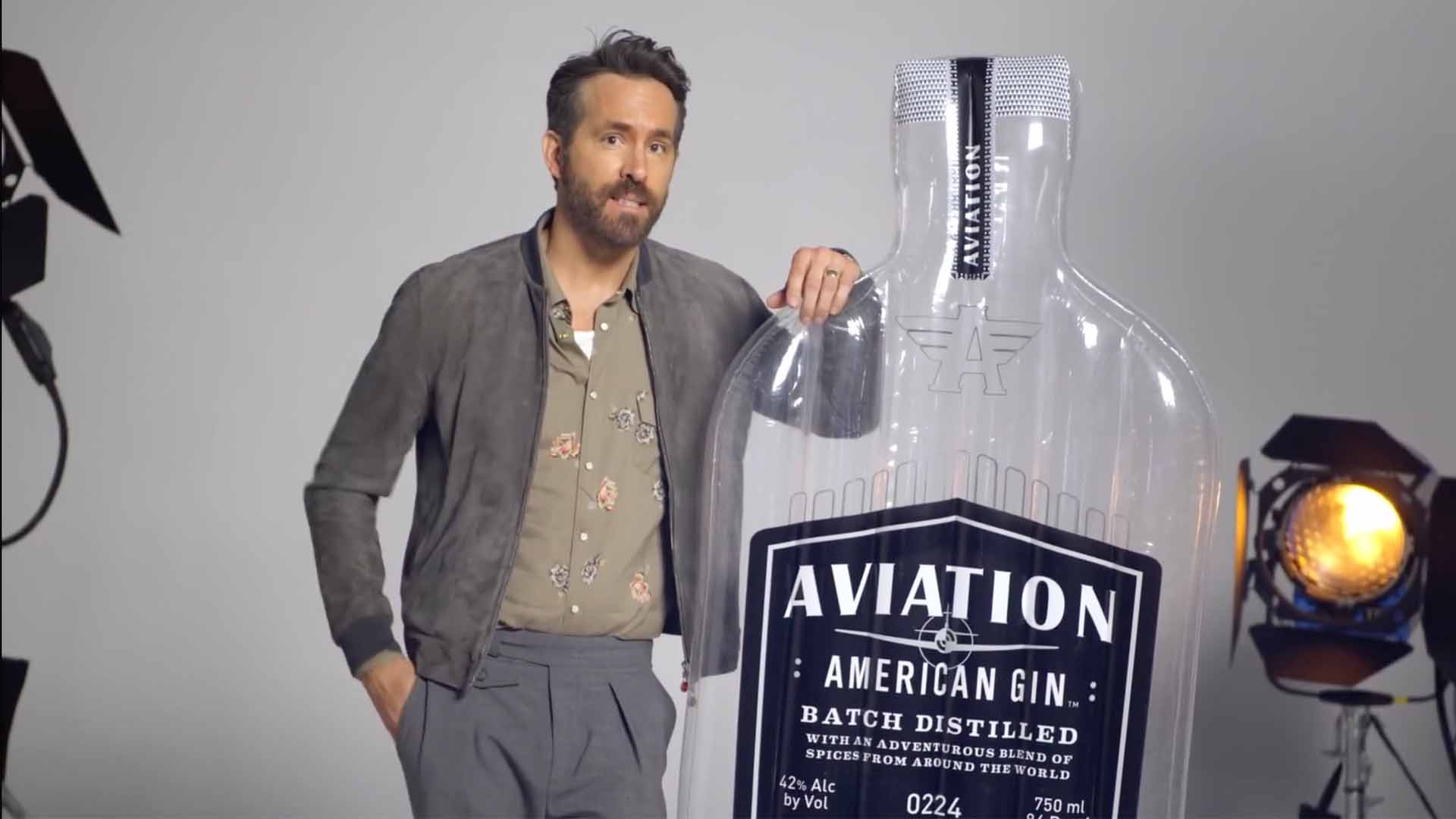 Ryan Reynolds Spoofed Airline Safety Videos To Promote His Aviation Gin