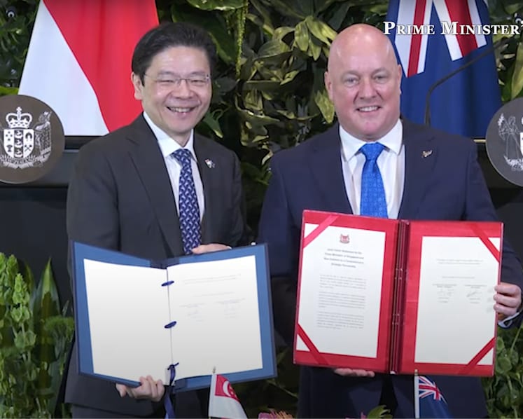 ‘First of its kind’ deal on essential supplies made as Singapore, New Zealand elevate ties