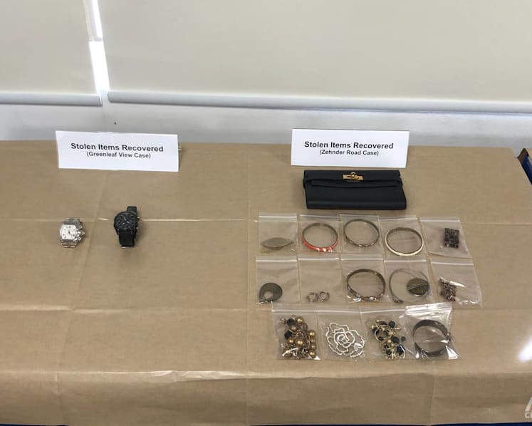 Two suspects arrested after housebreaking cases in Holland and Pasir Panjang areas; may be linked to syndicate