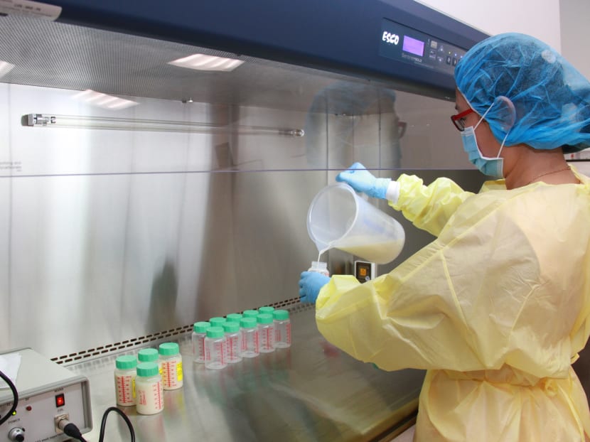 Singapore’s first human milk bank was launched on Thursday (Aug 17) as part of a new three-year pilot between KK Women’s and Children’s Hospital (KKH) and Temasek Foundation Cares. Photo: Esther Leong/TODAY