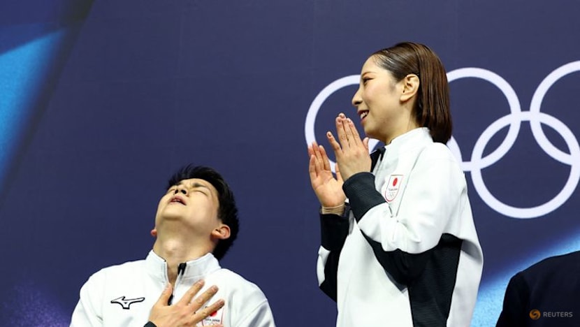 Figure Skating-Japan's Kihara says he skated through tears to claim Olympic pairs gold