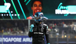 Russell puts Mercedes on pole at Singapore Grand Prix