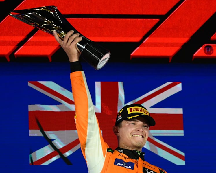 McLaren's Lando Norris wins Singapore Grand Prix to narrow F1 title race