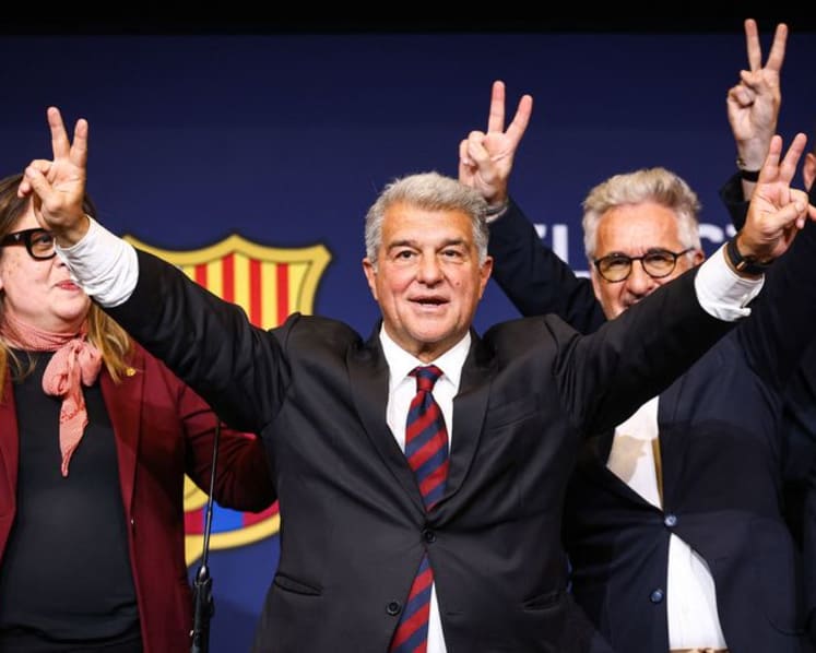 Laporta re-elected as Barcelona president