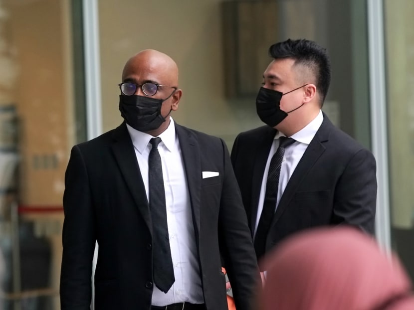 Lawyer M Ravi at the State Courts on Dec 16, 2020.