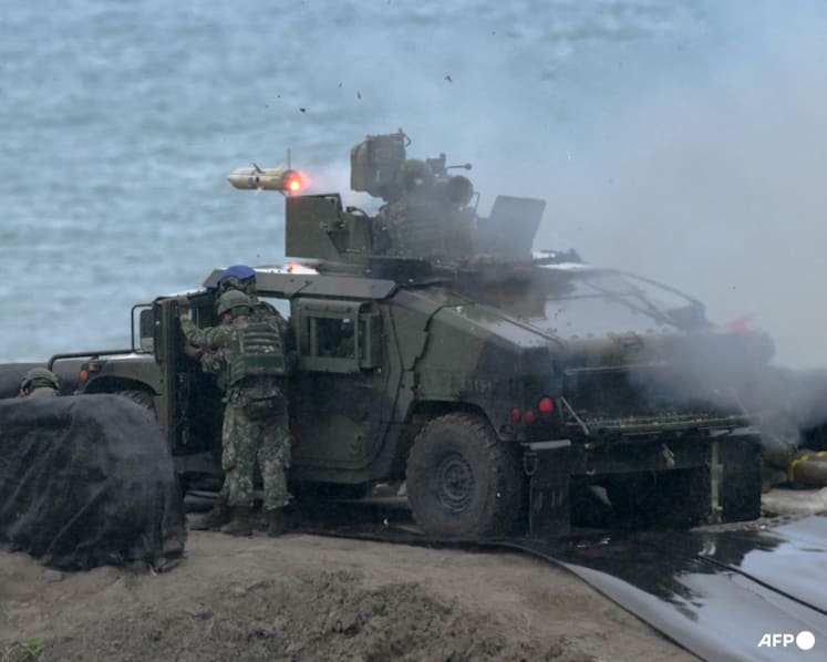 Taiwan drills with anti-amphibious landing missiles to deter China