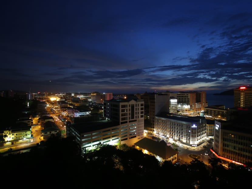A general view of Kota Kinabalu, the capital of Malaysia's state of Sabah, during sunset. The then state opposition led by Parti Warisan Sabah and Pakatan Harapan parties overtook Barisan Nasional in the race for popular votes, ending Sabah’s image as BN’s fixed deposit state. A general view of Kota Kinabalu, the capital of Malaysia's state of Sabah, during sunset. The then state opposition led by Parti Warisan Sabah and Pakatan Harapan parties overtook Barisan Nasional in the race for popular votes, ending Sabah’s image as BN’s fixed deposit state.