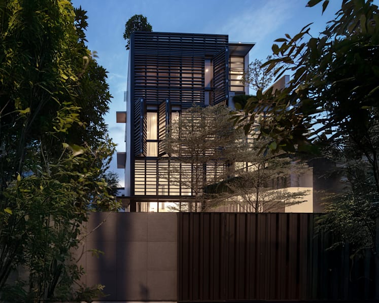 A multigenerational home in Singapore where privacy and togetherness coexist