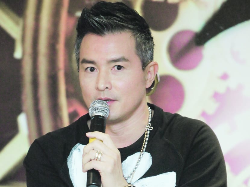 Christopher Lee at the press conference for the Channel 8 drama, Against The Tide.