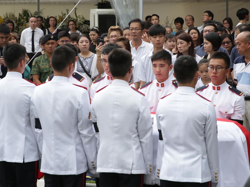 Solemn military send off for 3SG Gavin Chan, NSF killed during Ex Wallaby Solemn military send off for 3SG Gavin Chan, NSF killed during Ex Wallaby