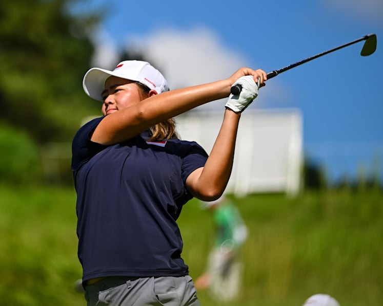 Singapore's Shannon Tan holds two-shot lead at halfway mark of Asian Games golf