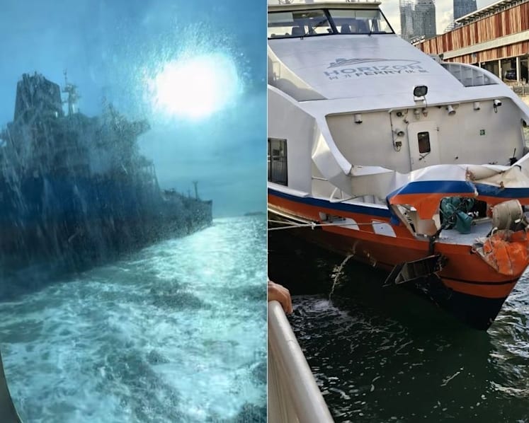 Ferry travelling from Batam to Singapore collides with tanker; all passengers and crew safe