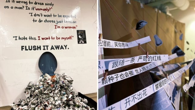 近七成受访者曾遭遇性别歧视 义安理工学院学生举办特展消除刻板印象