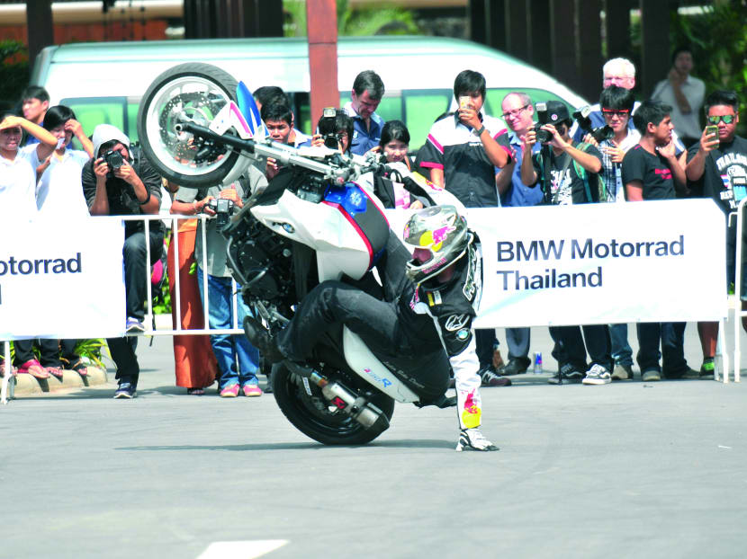 Red-hot stunt master