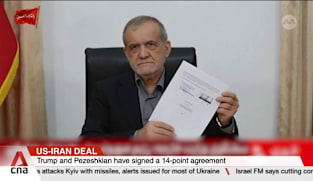 Trump and Iran President Pezeshkian sign deal to end Middle East war