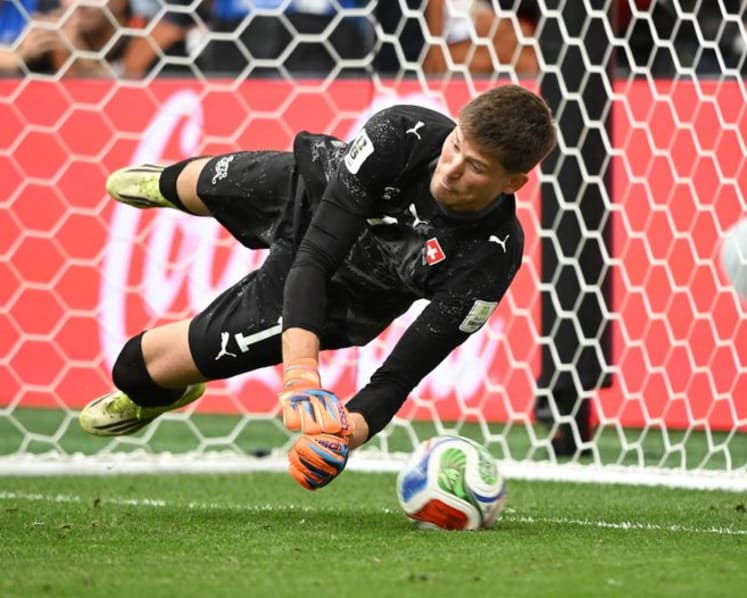 Goalkeeper Kobel hails 'huge achievement' as Swiss set up Argentina showdown