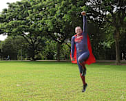 He runs instead of flies but Singapore's very own Superman is finding a way to leave his own mark