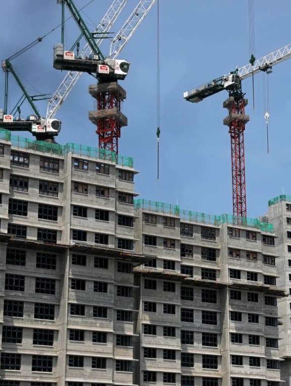 A file photo of a Built-To-Order flat being built. A file photo of a Built-To-Order flat being built.