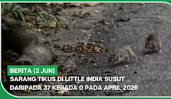 BERITA (2 Jun) | Sarang tikus di Little India susut daripada 37 kepada 0 pada April 2026