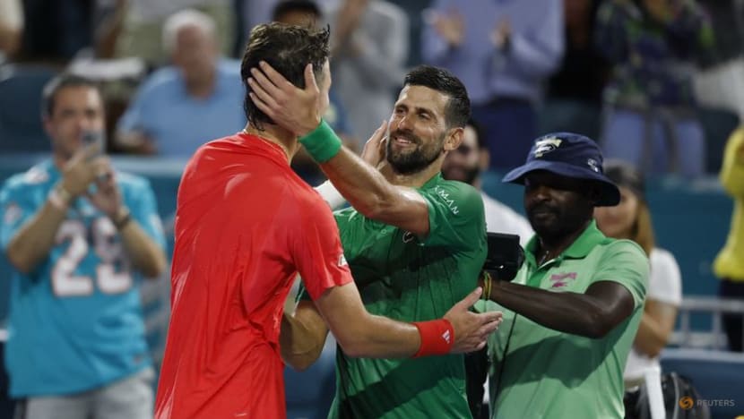 Djokovic says losing to protege Mensik makes Miami defeat easier to take