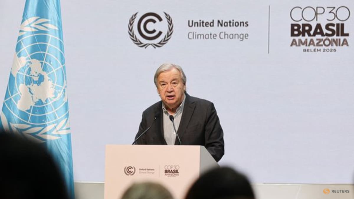 UN chief pushes COP30 for deal on roadmap away from fossil fuels