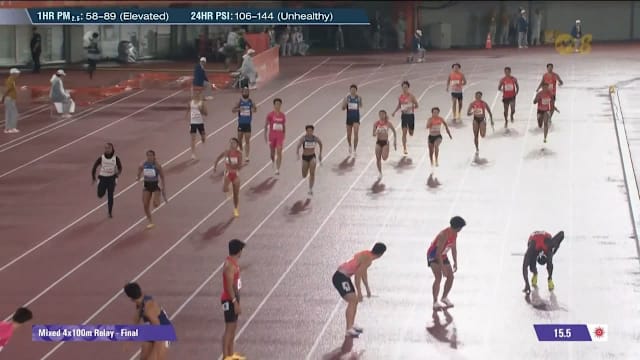 我国混合4X100米接力获第四 刷新全国纪录