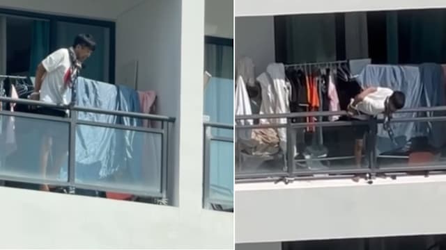 双手反绑阳台呼救 柬男子疑遭绑架