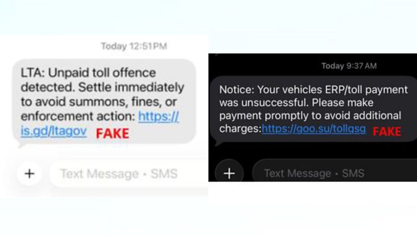 Police warn of phishing scams impersonating LTA, targeting Singaporean travellers to Malaysia
