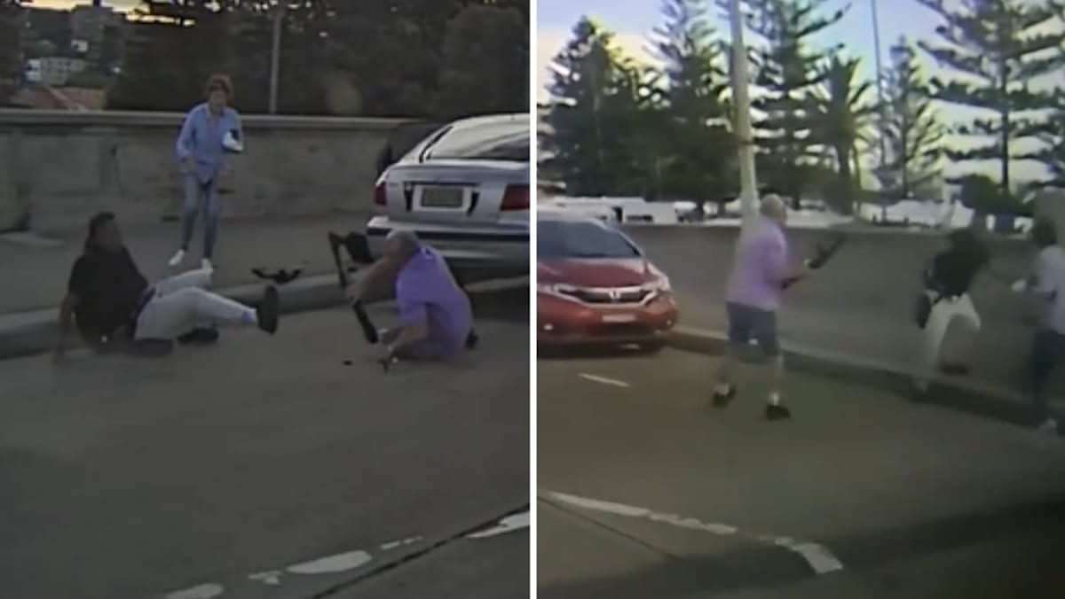 Bondi shooting: New footage shows couple confronting gunman