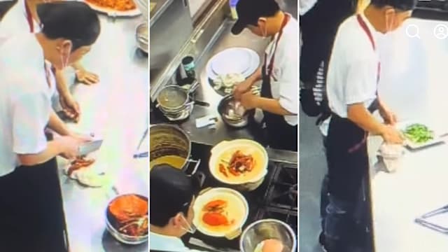 用抹布当砧板切蟹又没戴手套 著名海鲜餐馆老板承认疏忽并致歉