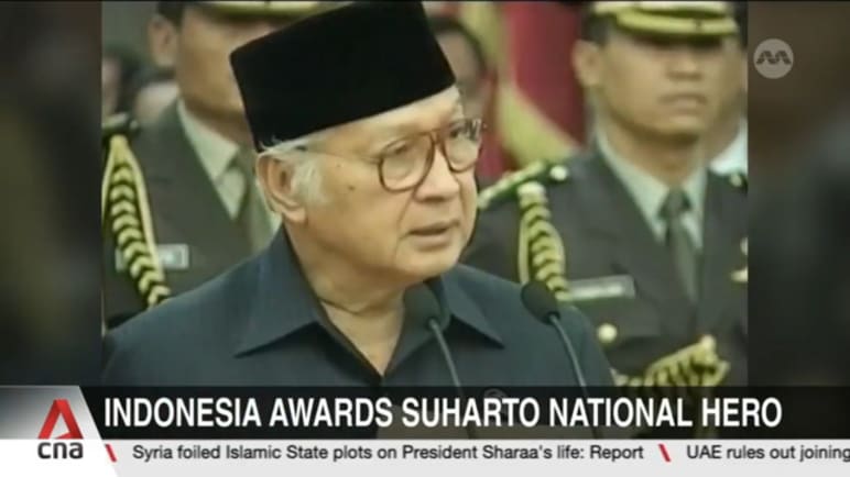 Indonesia grants national hero status to late President Suharto