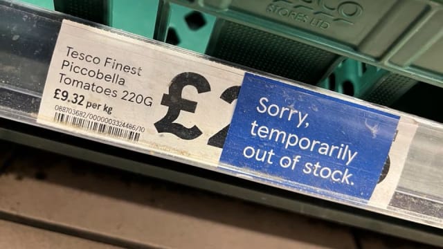 英国蔬菜荒再现 问题或持续一个月