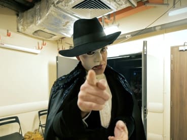 We went on a backstage tour of The Phantom Of The Opera