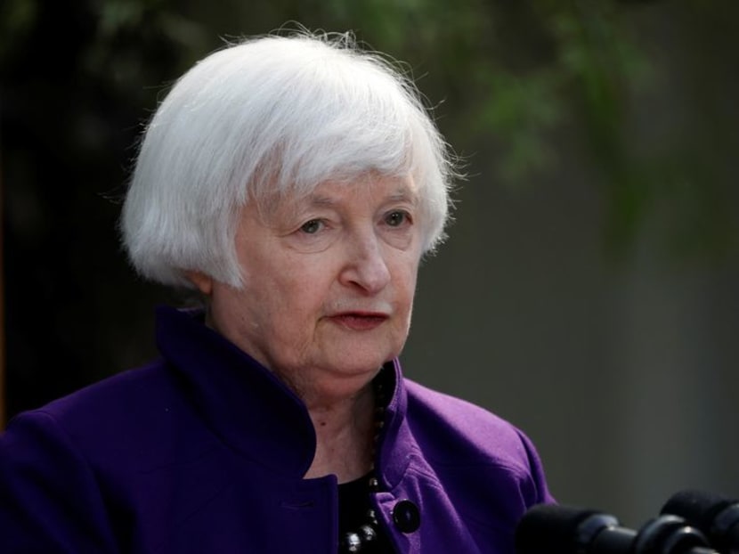 US Treasury Secretary Janet Yellen attends a press conference in Beijing, China on April 8, 2024. 