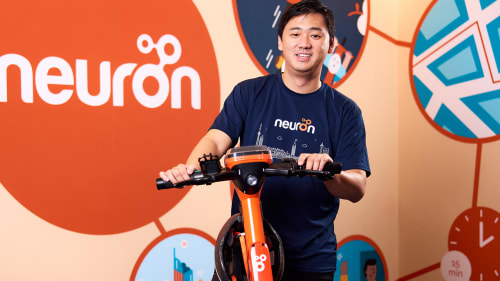 Neuron Mobility’s founder Zachary Wang wants to bring e-scooter sharing back to Singapore 