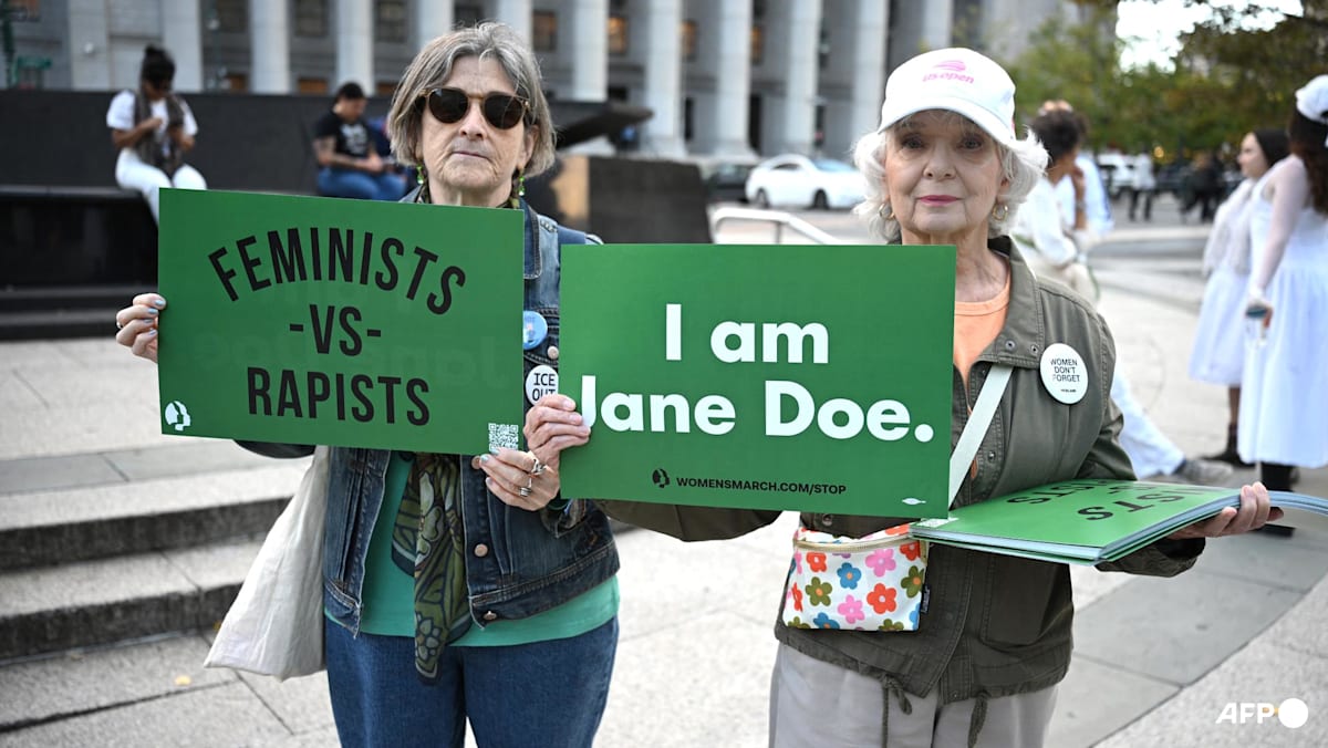 Protesters stage 'I Am Jane Doe' rally in New York City against sexual violence