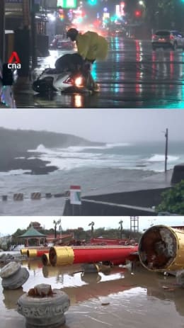 2 dead, hundreds injured as Typhoon Danas lashes southern Taiwan